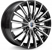 Диск R14х5,5 4*100 ET43 d60.1 КиК Акцент (КС641) Алмаз черный