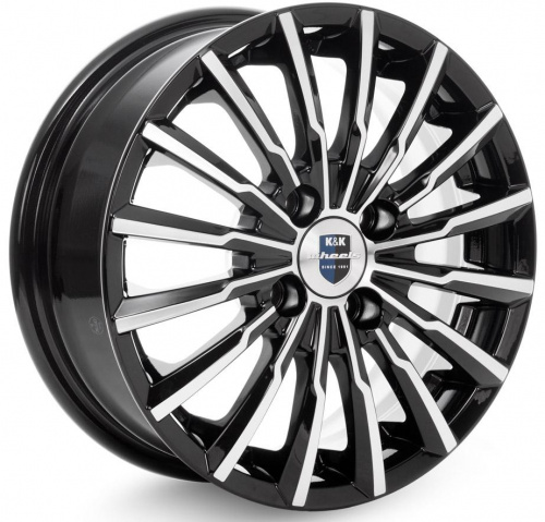 Диск R14х5,5 4*100 ET43 d60.1 КиК Акцент (КС641) Алмаз черный